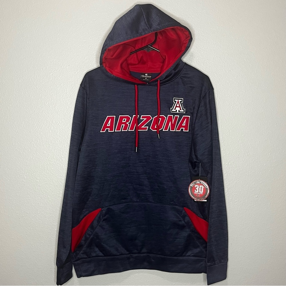 Colosseum‎ Arizona Hoodie Sweatshirt Men Medium Blue Wildcats NCAA College NWT